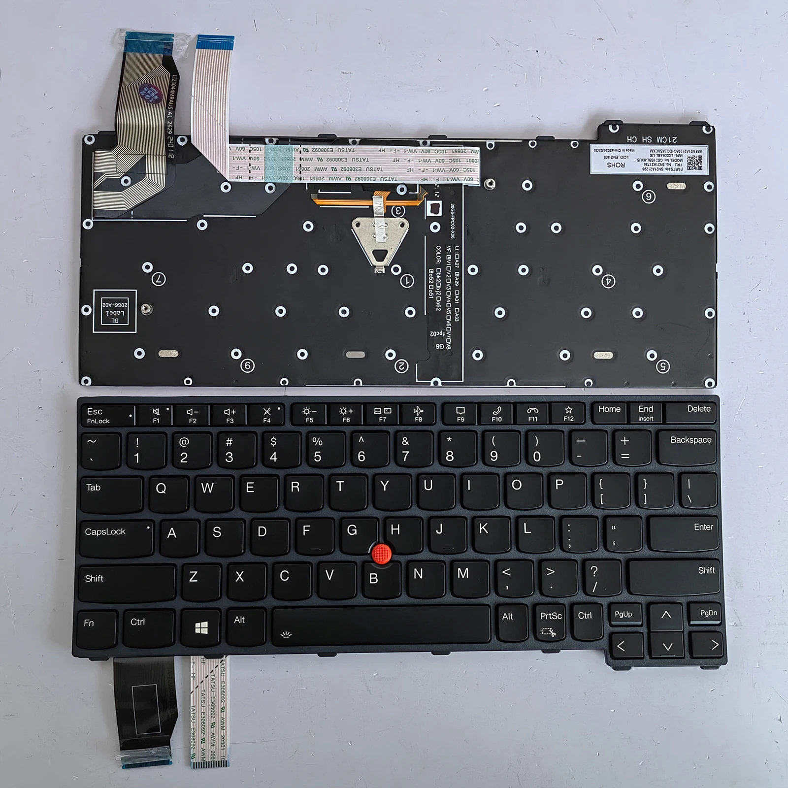 

US FR Layout for Lenovo Thinkpad L13 2-in-1 Gen 5 Type 21LM 21LN Laptop Keyboard