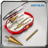 6PCS High-speed Steel Titanium Step Drill Set 4-12/20/32mm Metal Hole Cutter, Wood Cone Core Drill Saw Tool