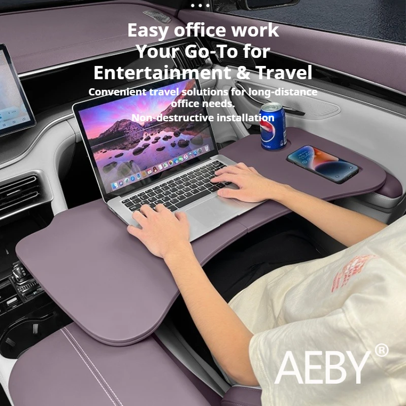 AEBY For BYD Seal U DM-i 2020-2025 Car Tray Table Foldable, Lightweight Backseat Desk,  Portable Eating Working Accessories