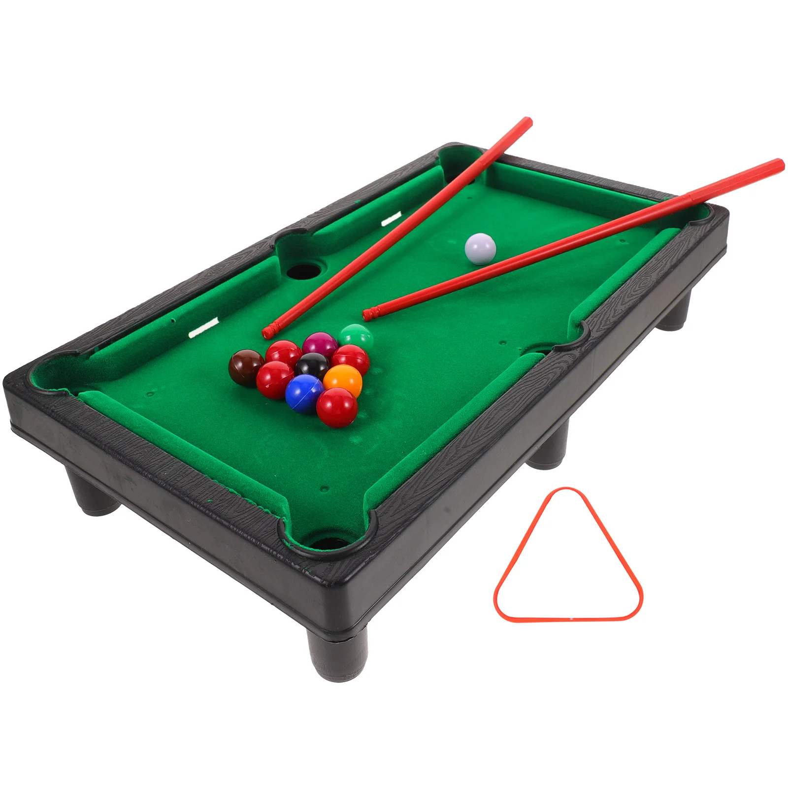 Children's Billiard Toy Tabletop Mini Miniature Pool Balls Set Tables for Adults Desktop Plastic Travel