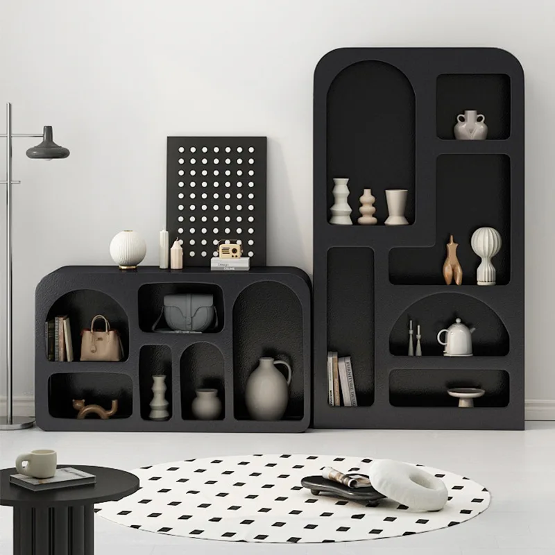 

Nordic simple living room shelf storage entrance decorative floor bookcase cave