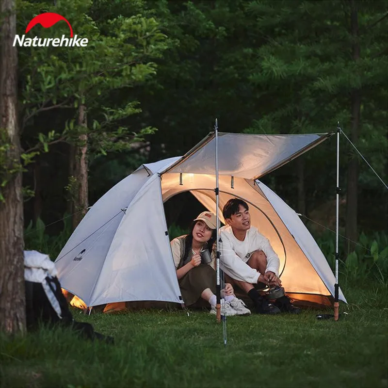 Naturehike Ultralight Dome Tent Shelter Tent Outdoor Camping Backpacking Hiking Trekking Tourist Double Layer for 2-3 Person