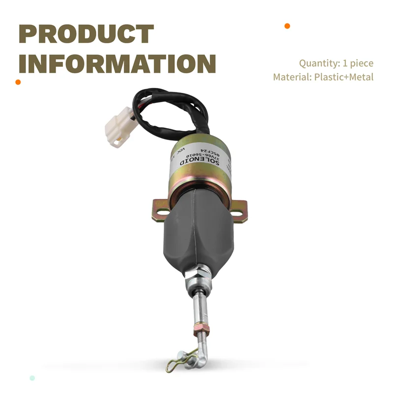 【Ceda de preço! !】Solenóide de parada 37V66-56010 12V/24V Solenóide de desligamento de combustível 05CF24 1751ES-12E6ULB1S1 P612-B5V24 1700-1512