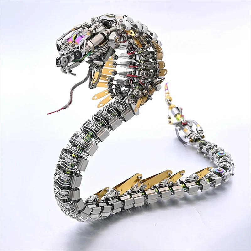 

Mechanical Viper Cobra Snake 3D Puzzle Metal Model Building Kit Jigsaw Model DIY Assemble Toy
