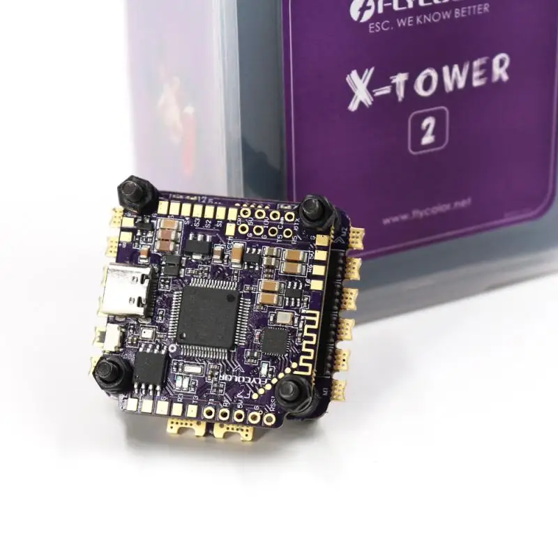 FLYCOLOR X-TOWER 2 F722 Flight Controller 60A 32Bit 4in1 Brushless ESC Stack