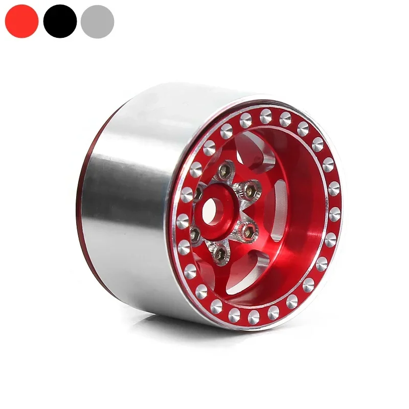 

4 шт., металлические ступицы колеса 1,0 дюйма для радиоуправляемого гусеничного автомобиля TRX4M SCX24 AX24