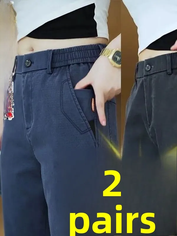 

Мужские повседневные брюки прямого кроя на раннюю осень, свободные, с широкими штанинами, износостойкие, модные, для весны