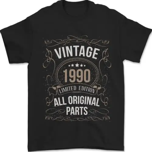 34th Birthday Limited Edition 1990 Mens T-Shirt 100% Cotton