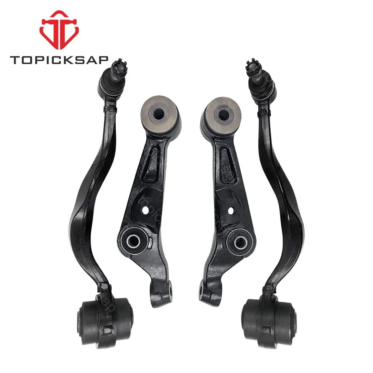 TOPICKSAP 4Pcs Front Lower Forward Rearward Control Arm Assembly Kit for Lexus LS460 LS600h AWD 2008- 2014 2015 2016 2017