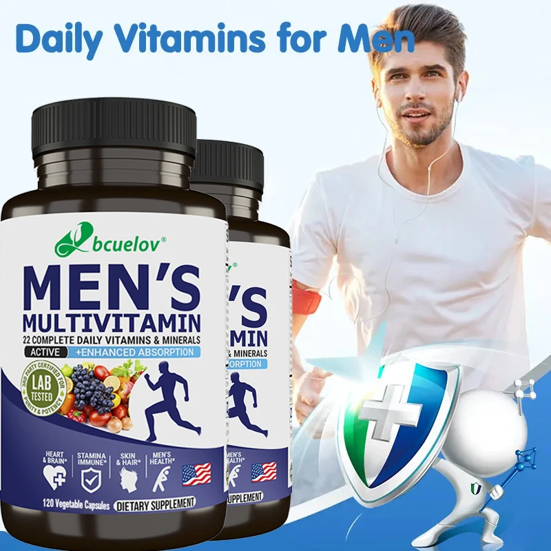 Men\'s Multivitamin Supplement - Supports Overall Immune Health, Heart and Cholesterol, Increases Muscle Energy and Antioxidants