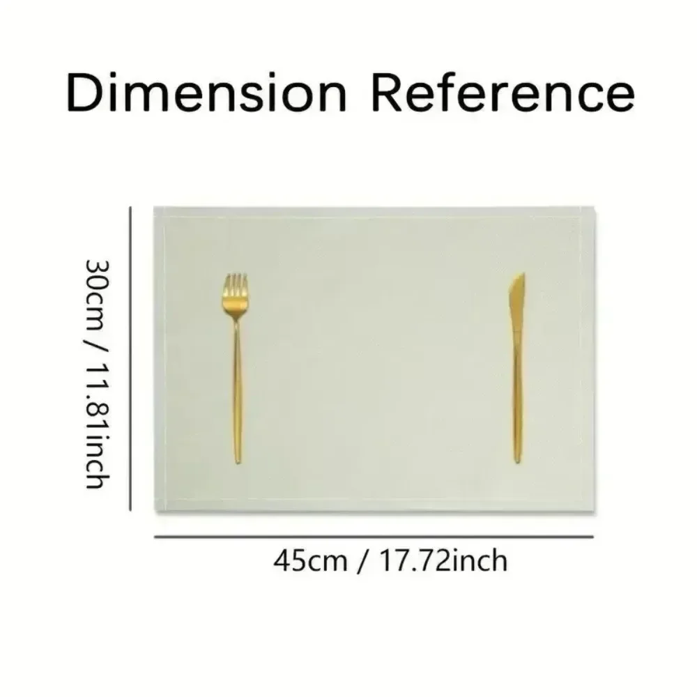 Welcome Dwarf Placemat with Green Tree and Snowflake Design Rectangular Placemat Suitable for Kitchen Party Placemats Decoration