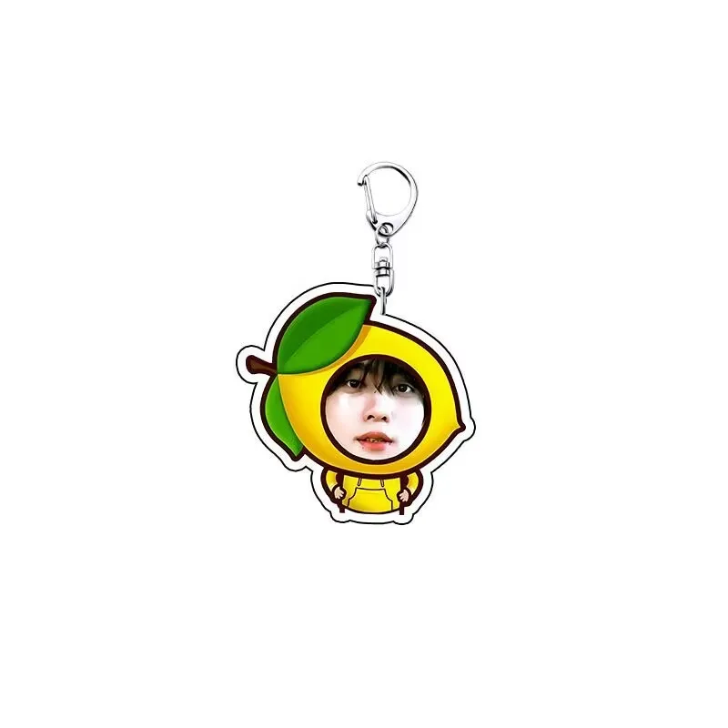 "Reverse Love"Tian Xuning Lemon Water,Little lemon pendant, cute fresh acrylic keychain, schoolbag, cartoon best friend material