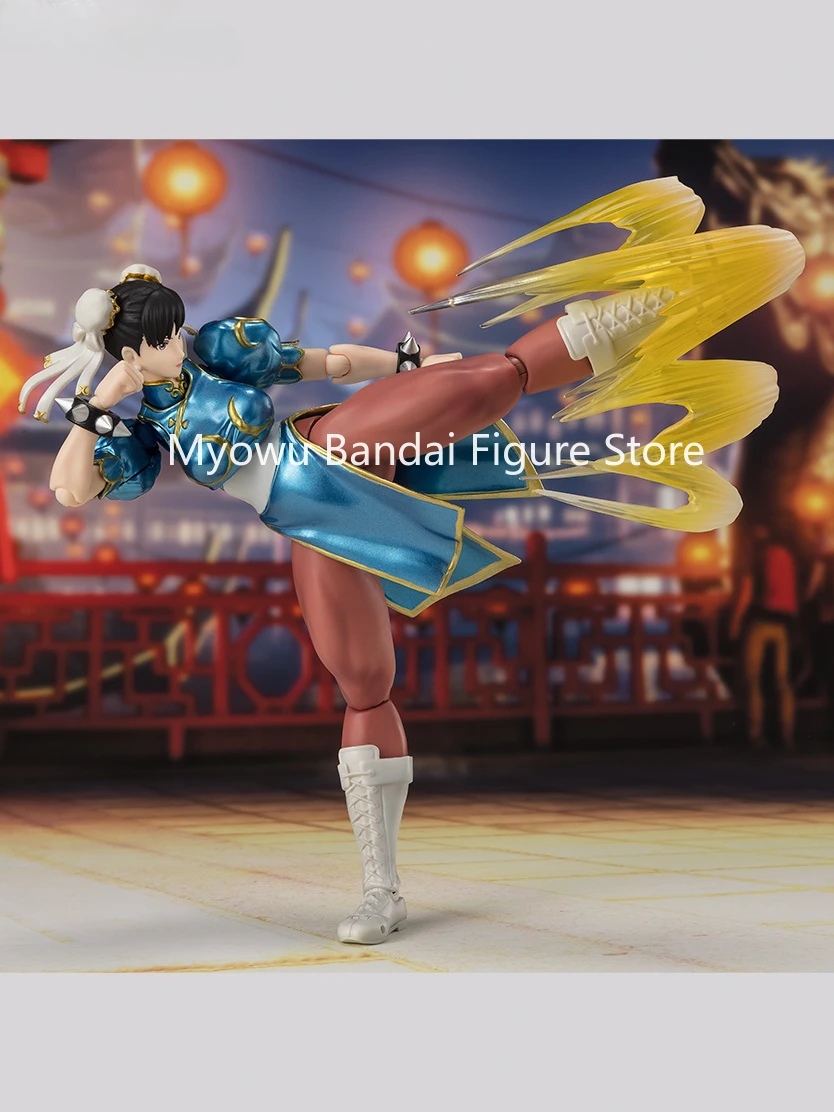 In Stock Brand New Bandai SHF Street Fighter Series Chun-Li -Outfit 2 - Movable Anime Doll Figure Ornament Model Gift