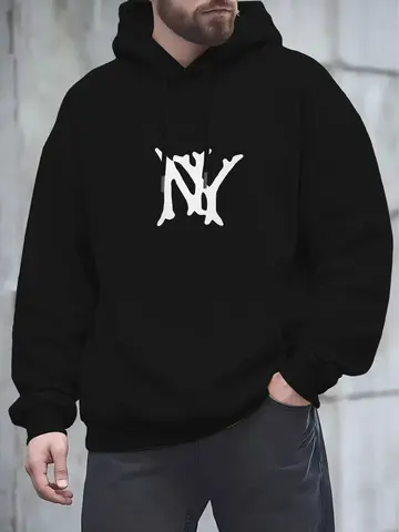 2025 ny modehuvtröja, sportig huvtröja, höst- och vinter casual herr- och damtröja 8 best sales tröja man - №8