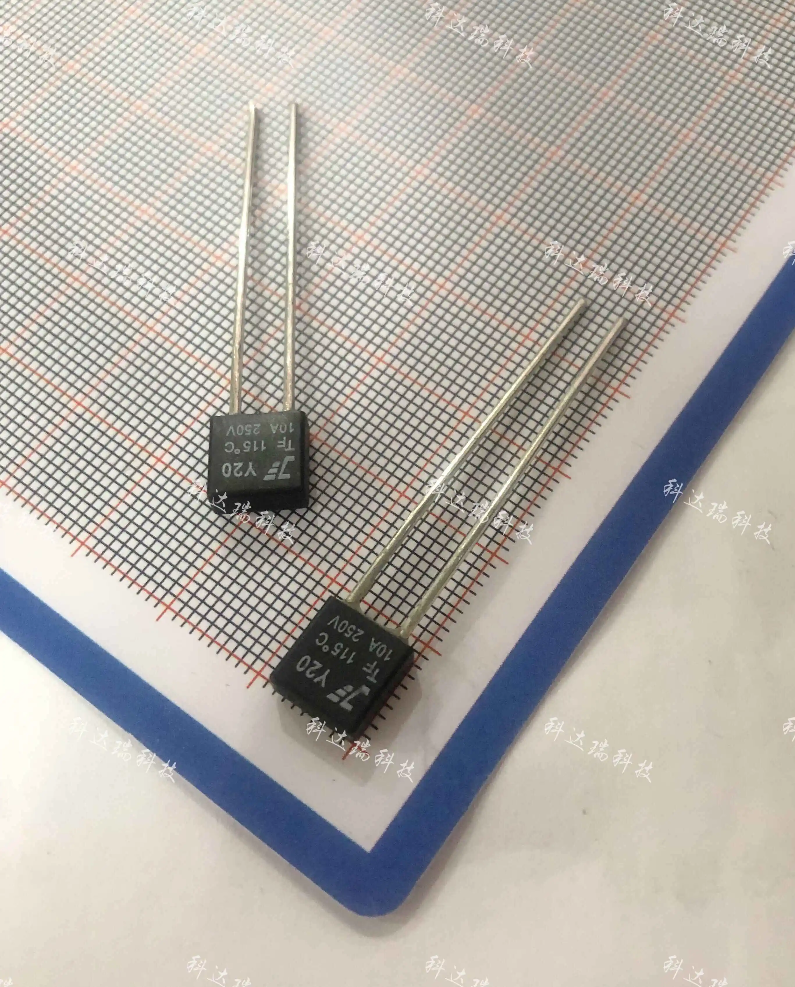 50pcs/temperature fuse Y20 TF115 ℃ 10A 250V temperature protector 115 degree thermal fuse