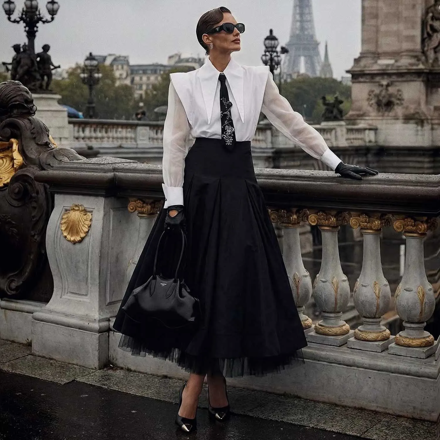 

Эффектная объемная юбка из тафты с тюлевыми оборками и высокой талией Черная юбка макси Вечернее платье Женские вечерние юбки на заказ