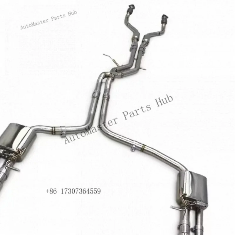 

Выхлопная система Catback для Audi A7 C7/C8 3.0T из нержавеющей стали с зеркальной полировкой, толщиной 1,5 мм, с клапаном, глушитель Catback