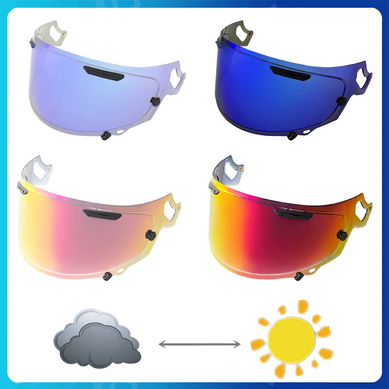 Motorcycle Helmet Photochromic Lenses for ARAI RX-7X RX-7V RX7X CORSAIR-X RX7V NEO XD VAS-V VECTOR-X DEFIANT-X QUANTUM-X