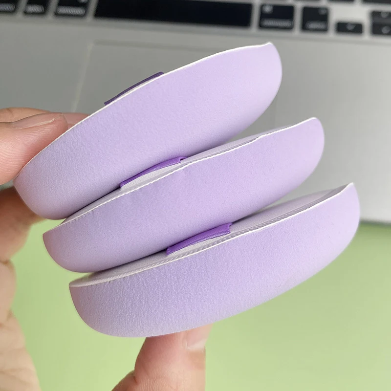 الأرجواني وسادة هوائية مسحوق نفخة الأساس السائل ماكياج الإسفنج BB CC كريم كونتور الوجه السلس الرطب الجاف يشكلون التجميل نفخة