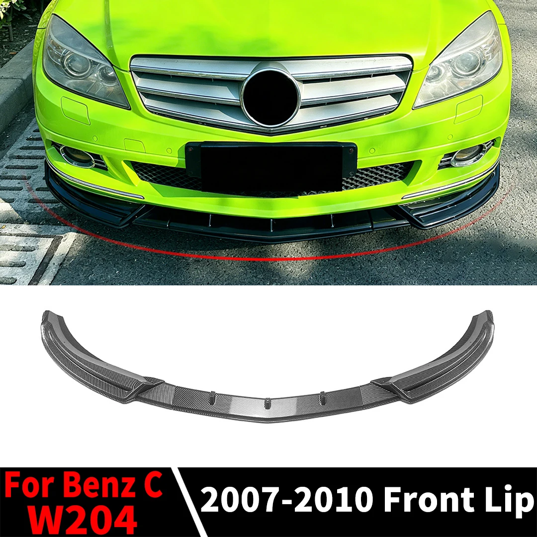 

Передний сплиттер, защита бампера для Mercedes Benz C W204 2007-2010, аксессуары для тюнинга на подбородке, стандартная версия