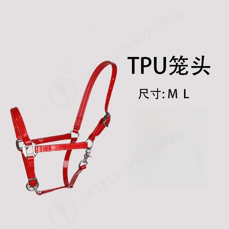 TPU Horse Halter Adjustable Headcollar Durable Equestrian Gear for Horse Riding Racing Training Equine Accessories