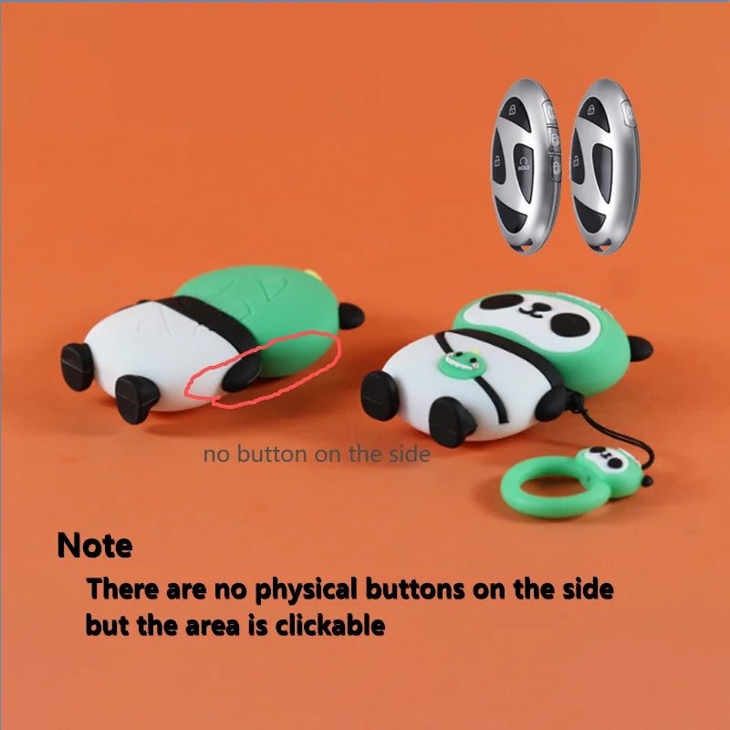 Cartoon-Panda-Stil für Hyundai IONIQ 6 New Grand Prix GN7 Kona 5 7-Tasten-Fernbedienung Autoschlüssel-Hülle Abdeckung Kein Tastendisplay – Detail 5