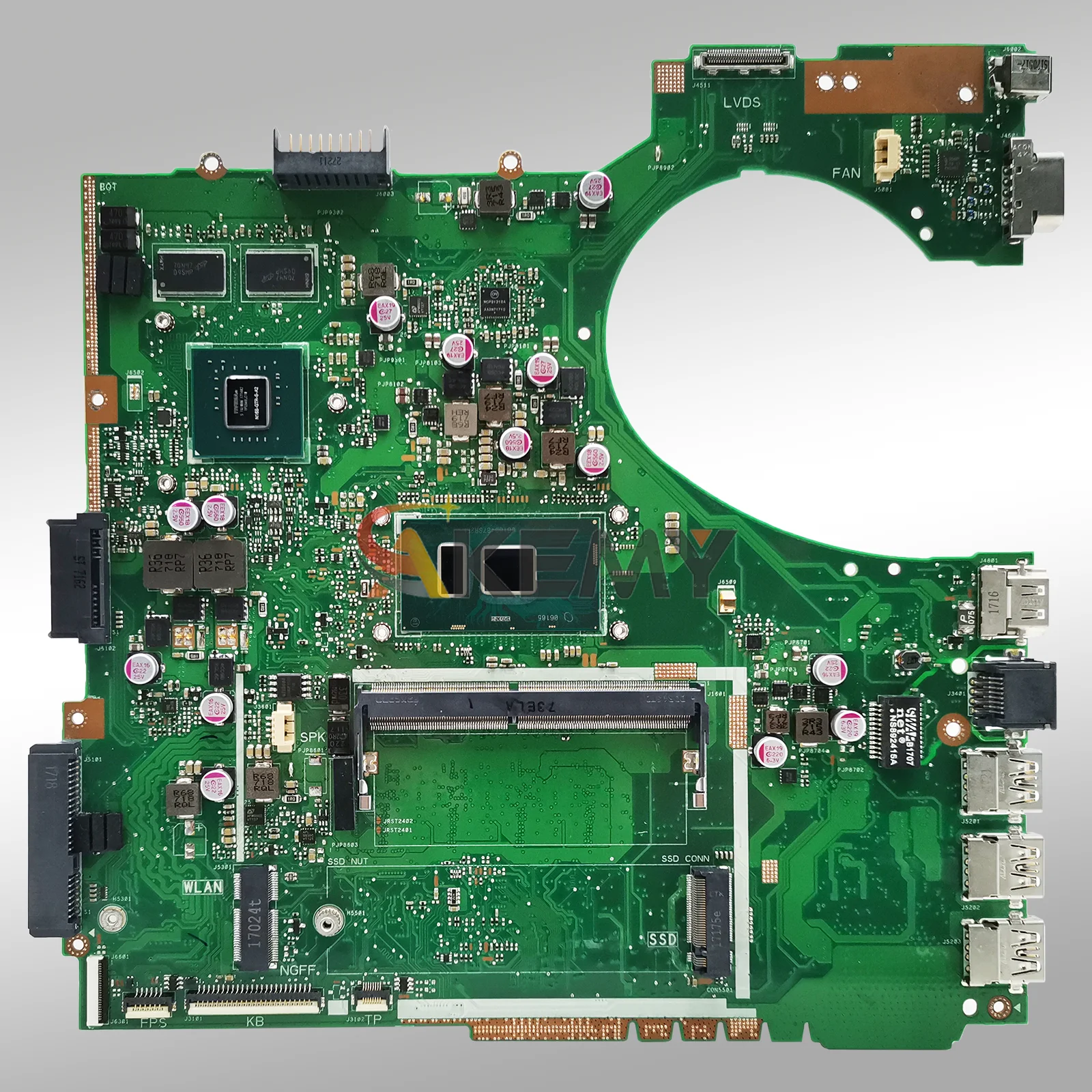 P2440UQ Scheda Madre Del Computer Portatile Per ASUS ProArt P2440U PRO454UQ P2440UQ P2440UF Scheda Madre Del Notebook W/I3 I5 I7 CPU test OK nave veloce