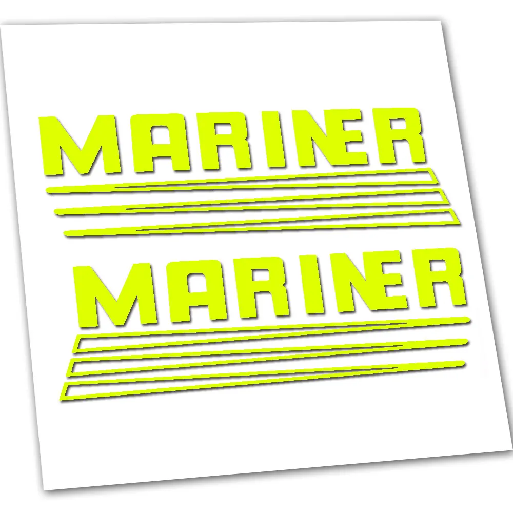 For Mariner outboard engine replacement decals / sticker X2