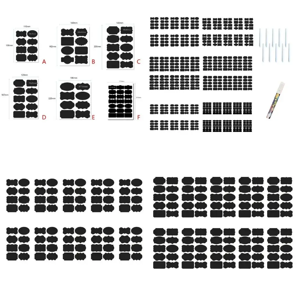 Reusable Chalkboard Blackboard Sticker for Pantrys Spices Jars Canisters Bottles high quality