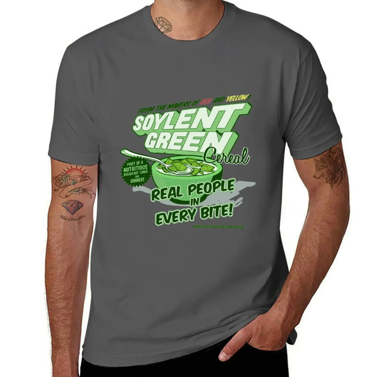 

Soylent Green Soylent Green Cereal T-Shirt Summer Sports Quick Dry T-Shirt
