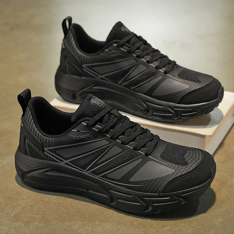 Men's wide-headed plus-size casual sports shoes Four seasons new soft-sole comfort outdoor running shoes student speed sneakers