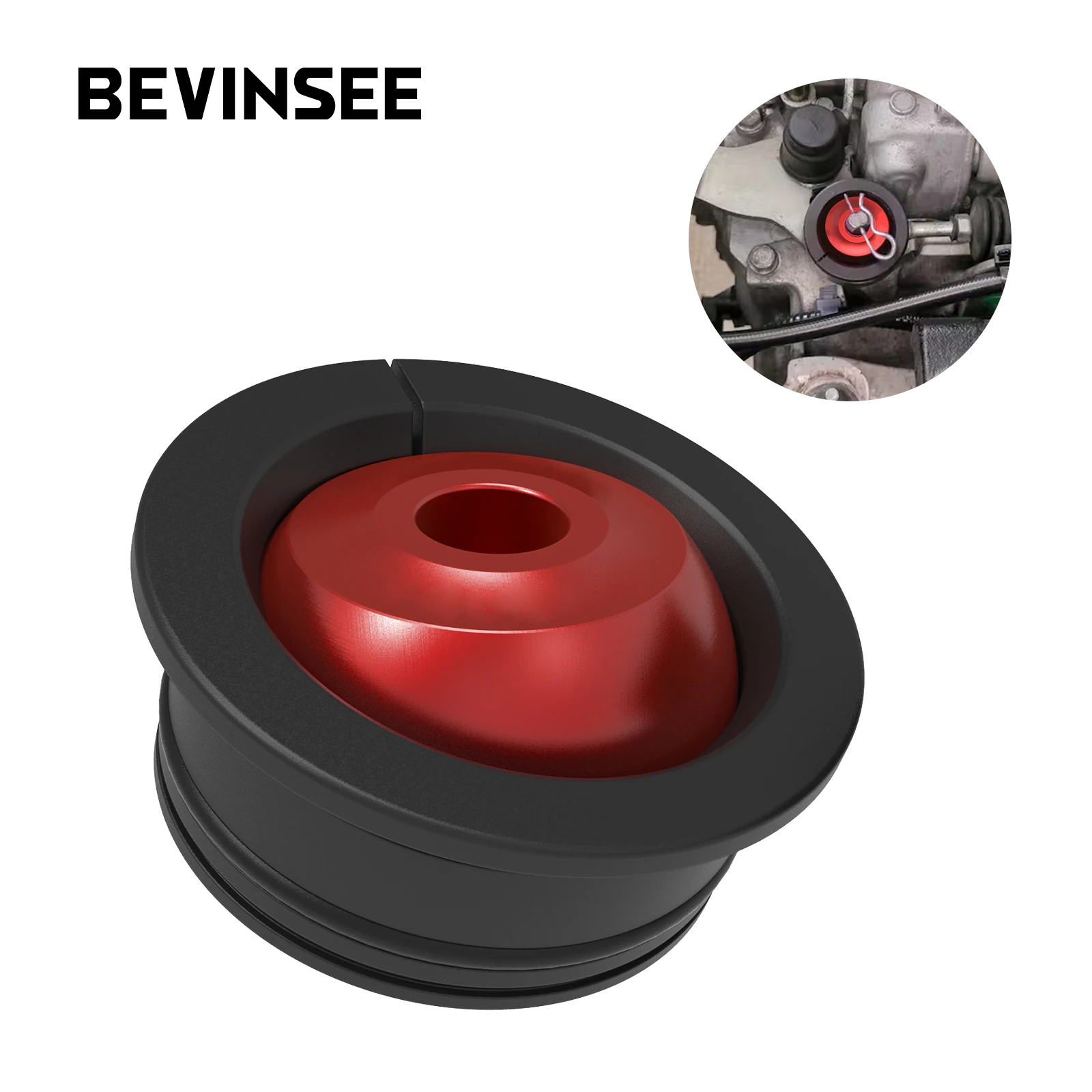 

BEVINSEE Aluminum Shifter Cable Bushing Upgrade for Honda Accord CRZ Fit Civic Civic Si Type R 8th 9th 10th 11th Gen 2007+