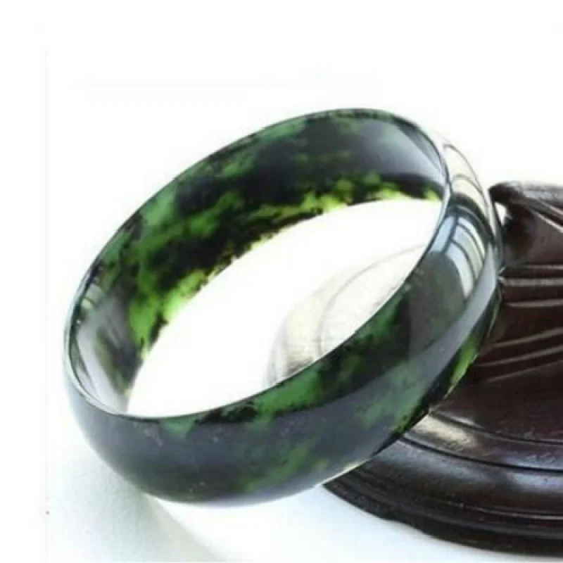 

Natural Jade Jade Bracelet Genuine Jade Bracelet Ink Jade Bracelet Lantian Ink Green Jade Bracelet Health Jade Bracelet Genuine