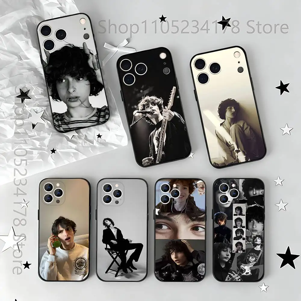 

F-Finn W-Wolfhard Actor Phone Case Silicone Soft For IPhone 16,17,15,11,13,12,14,Mini,Pro,Max,Plus,Air,E Black