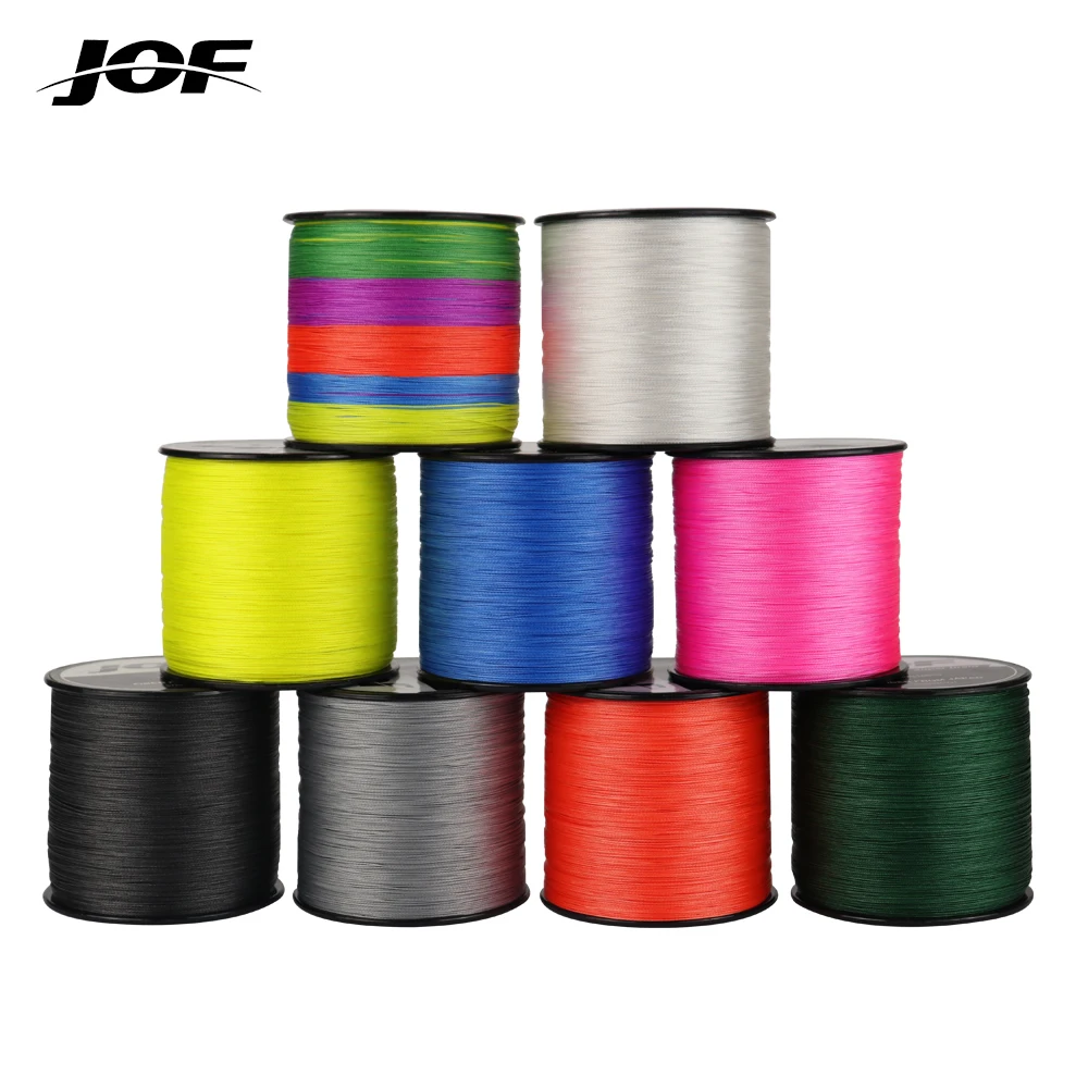 JOF 4 Strand 300M/328Yards 100% PE Pleciona żyłka wędkarska Multifilament Wędkarstwo rzeczne 8LB 10LB 20LB 30LB 35LB 40LB 50LB 60LB 80LB