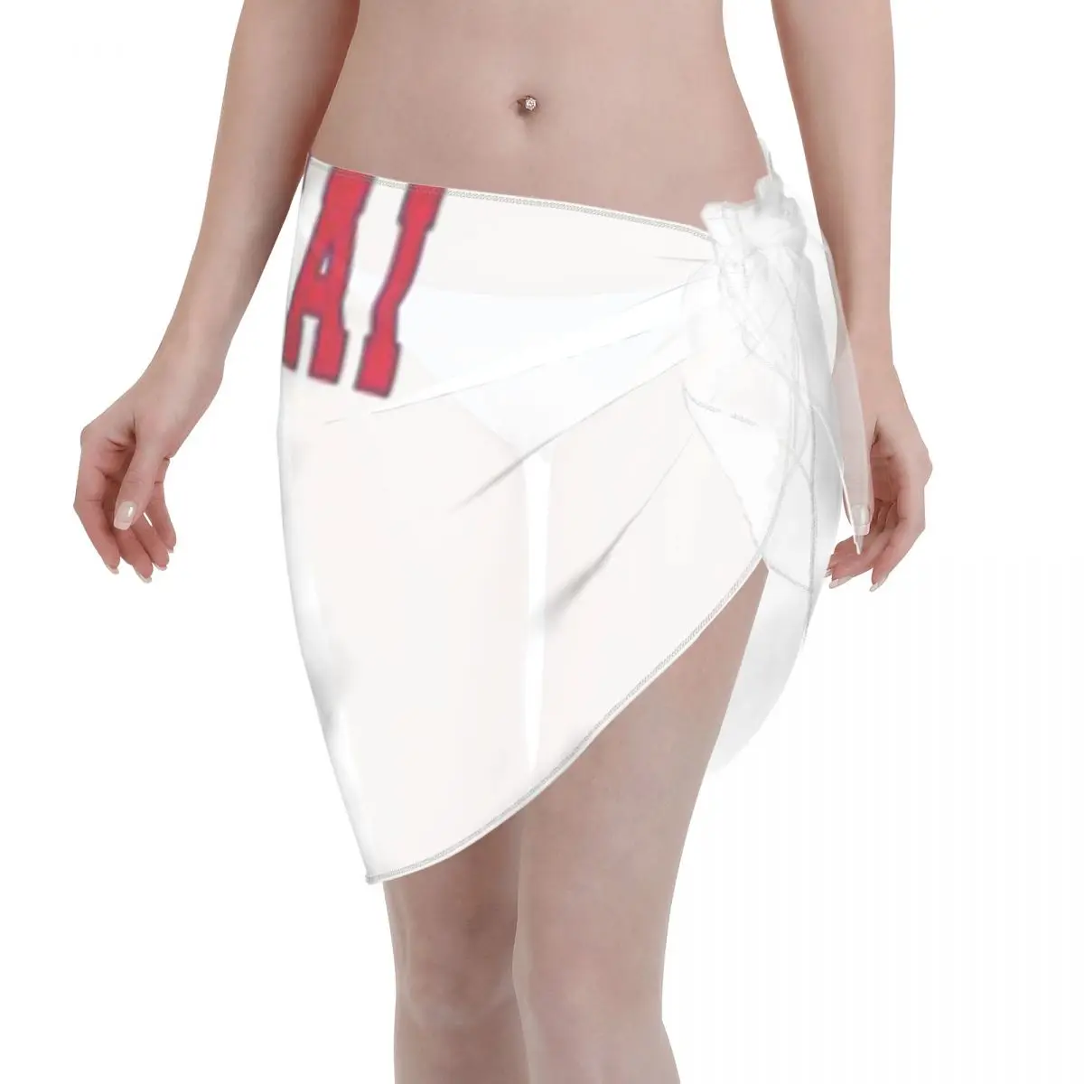 

Promotion Vintage Stencil Hawaii State Women's Beach Wrap SkirtHome Casual Wear Travel Beach Wrap