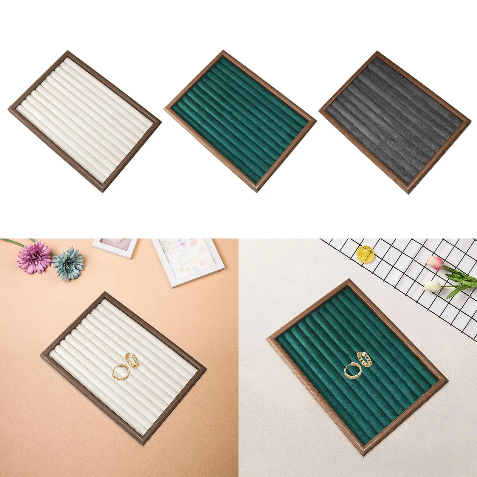 

Jewelry Storage Tray Props Wear Resistant Decorative Versatile Bracelet Organizer for Shop Home Tabletop Shopping Mall Dresser