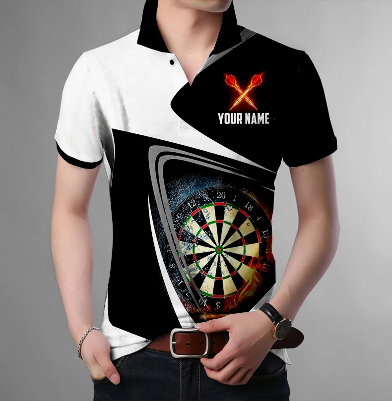 PLstar Cosmos 3DPrint Newest Darts Player Polo Shirt Custom Name Team Funny Harajuku Streetwear Sleeveless Tees Fitness Unisex 1