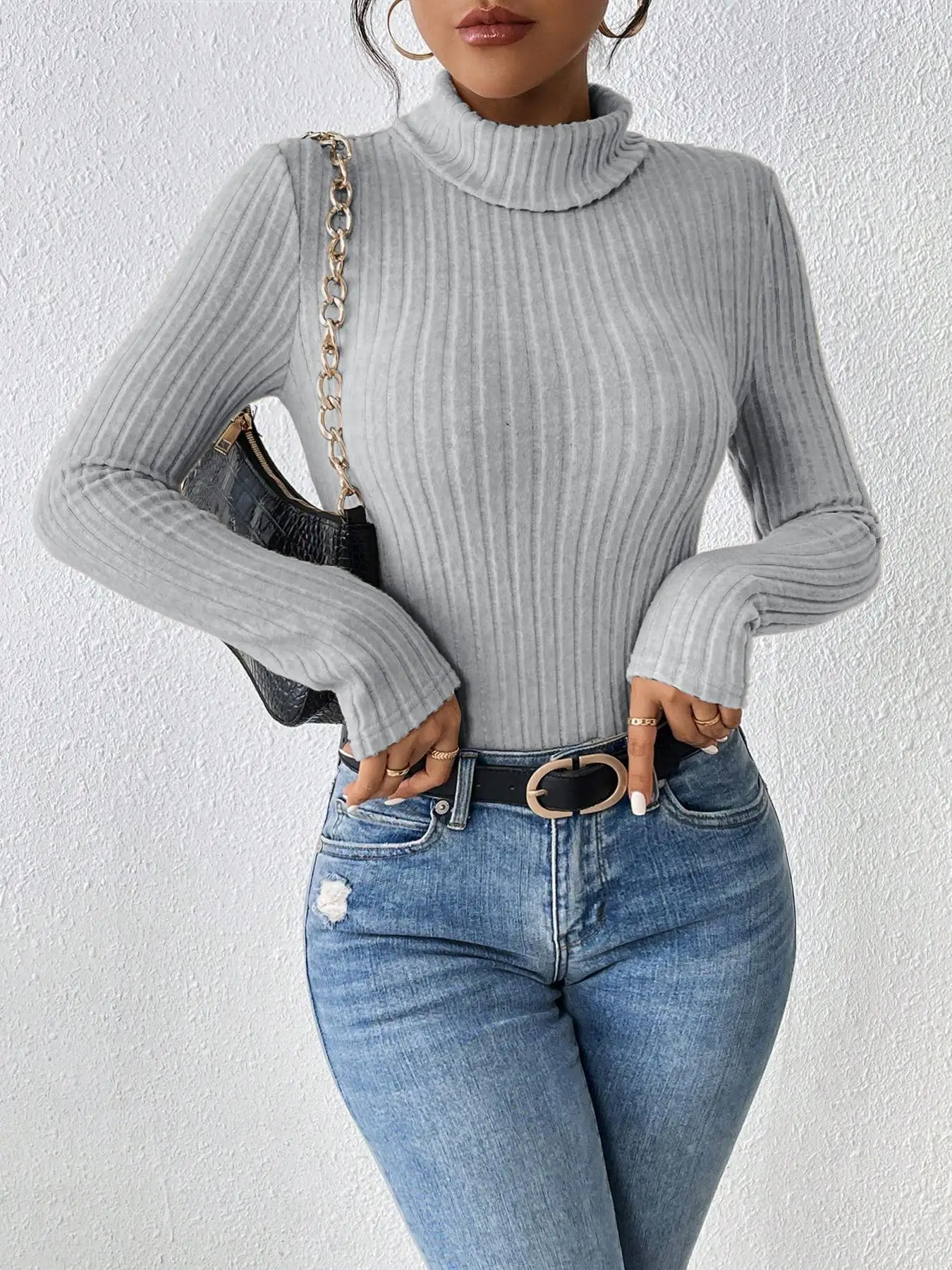 Plus Size Women's Jumpsuit, Striped Pattern, Relaxed-fit Style, Comfortable To Wear
