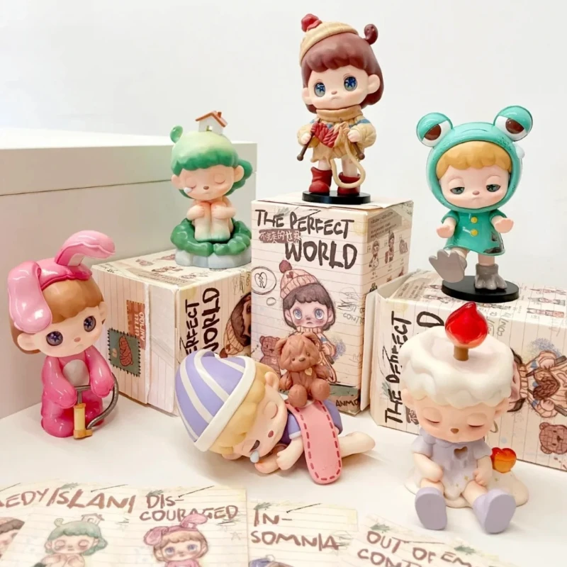 Genuine Anmoo 2 Generation Imperfect World Series Blind Box Ornaments Doll Table Decoration Mystery Collectible Surprise Box