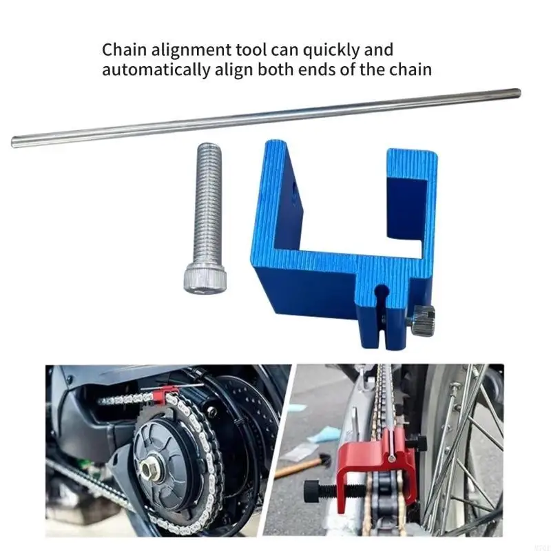 M76E Motorcycle Chain Tension Calibration Adjustment Tool For Quick Adjustments On Sport Bikes ATVs And Commuters Scooters