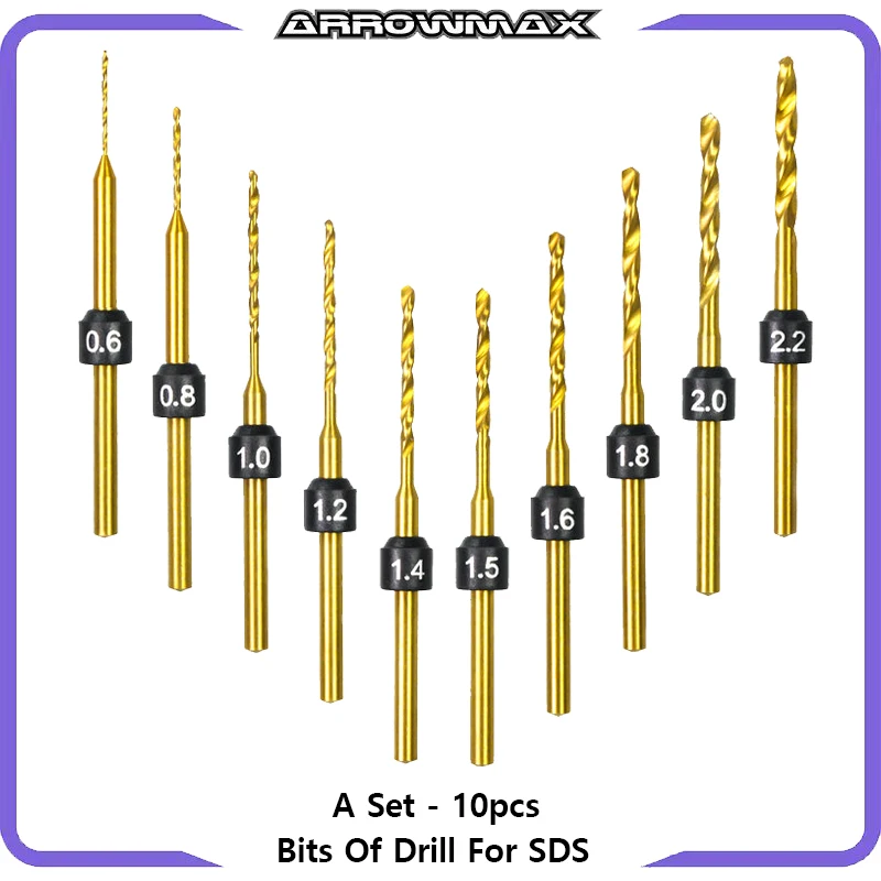 Arrowmax-a Conjunto de Broca 10 Bits Sds