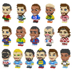 European American Cup Football Championship Footballer Player stars Set Buliding Blocks Action Figure Toys For Kid Adults Gifts