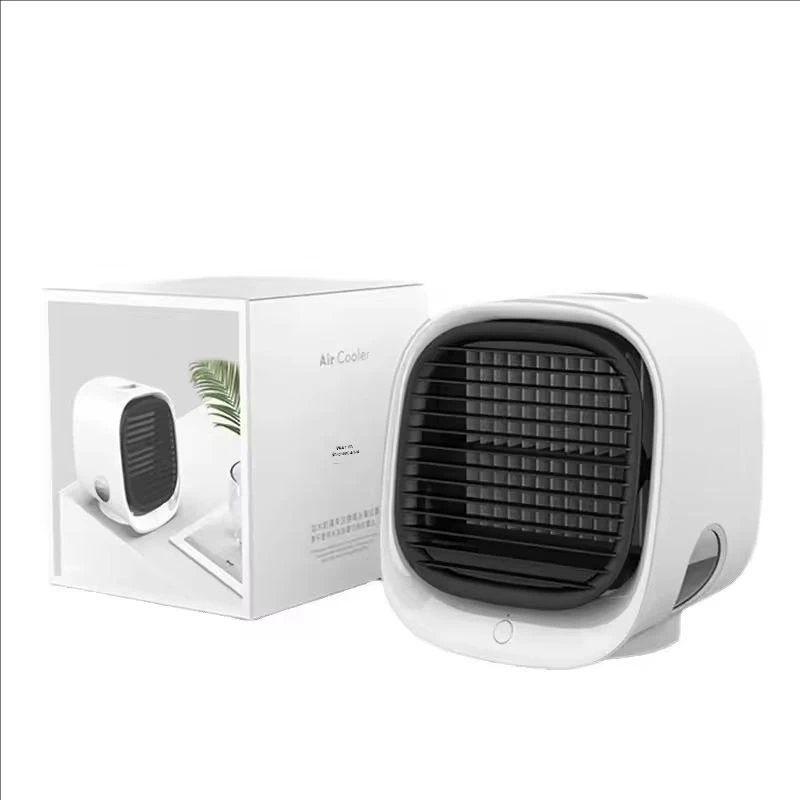 مرطب صغير مروحة الهواء البارد سطح المكتب مروحة التبريد مكتب المنزل المحمولة مروحة USB إضافة الجليد المياه مروحة كهربائية الأجهزة المنزلية