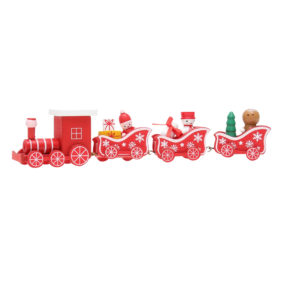

Christmas Train Ornaments Kids Gifts Funny Children Toy Desk Table Decoration Desktop Wooden Bamboo
