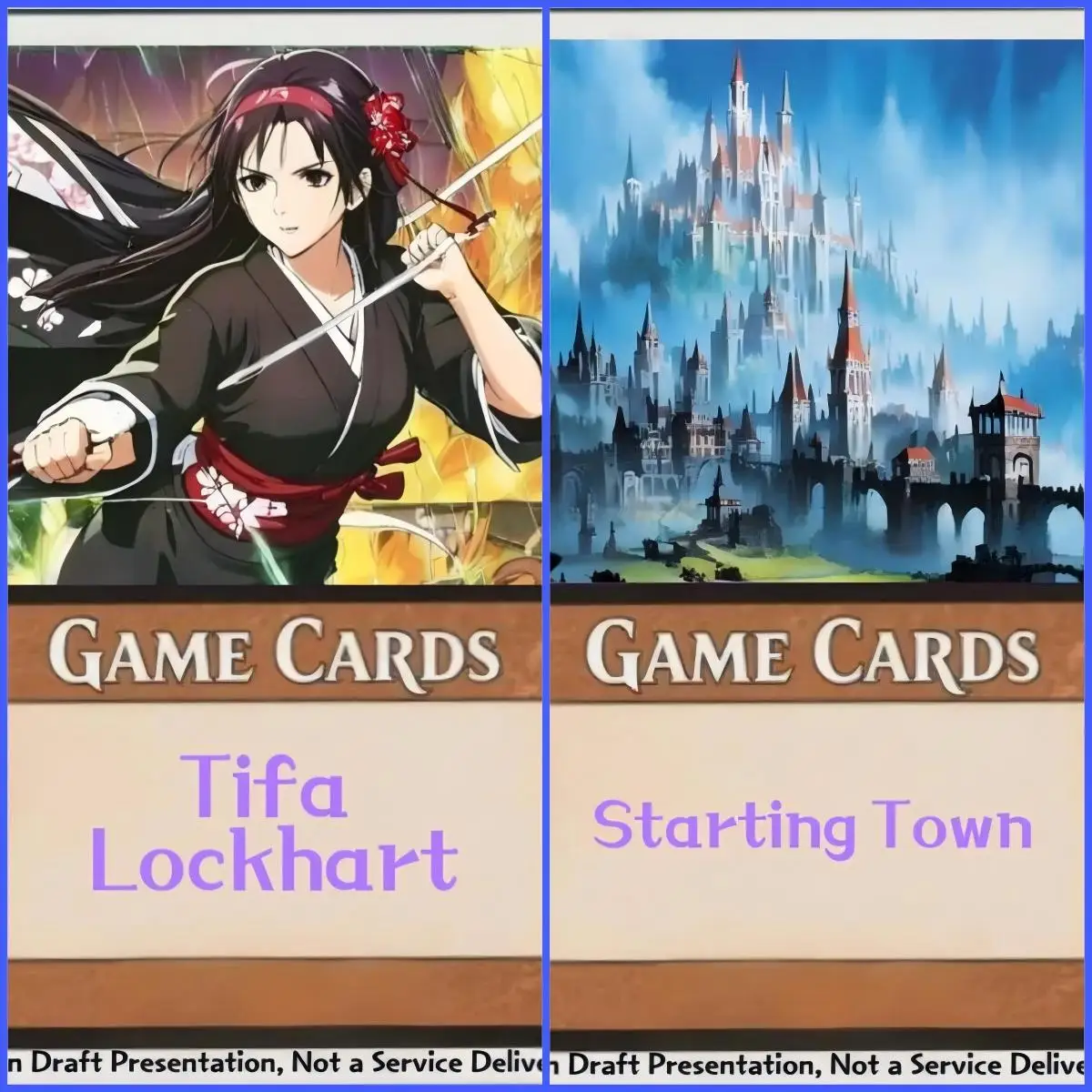 

Продажа прокси-карт CD Holo: Тифа Локхарт, соратница Торгала, Клайва, из Starting Town, Porom's Silence Magic, высочайшего качества.