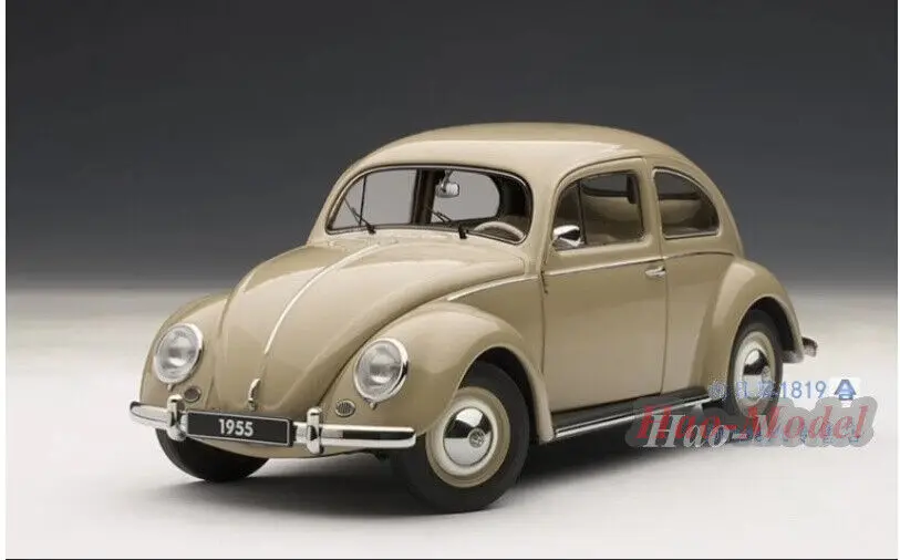 AUTOart 1/18 For VOLKSWAGEN Beetle 1200 1955 Alloy Diecast Model Car Simulation Toys Birthday Gifts Hobby Display Collection