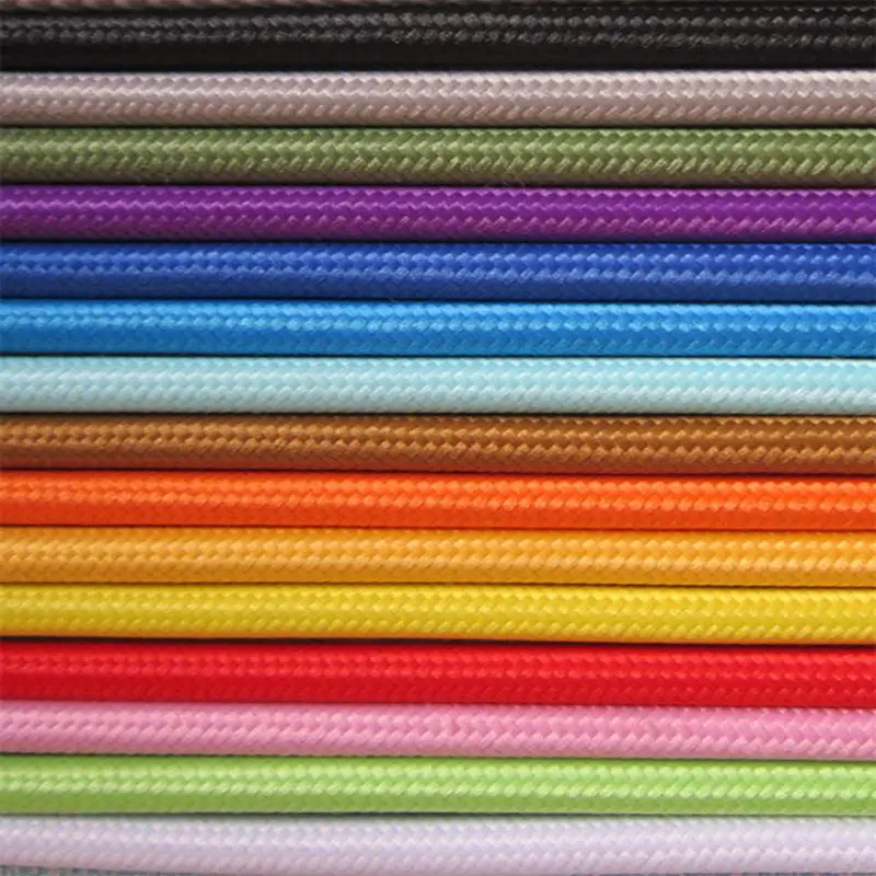 2 Meters/Lot different Colours,Vintage Fabric Copper Eletrical Wire(2*0.75mm) Fabric Wire Cord
