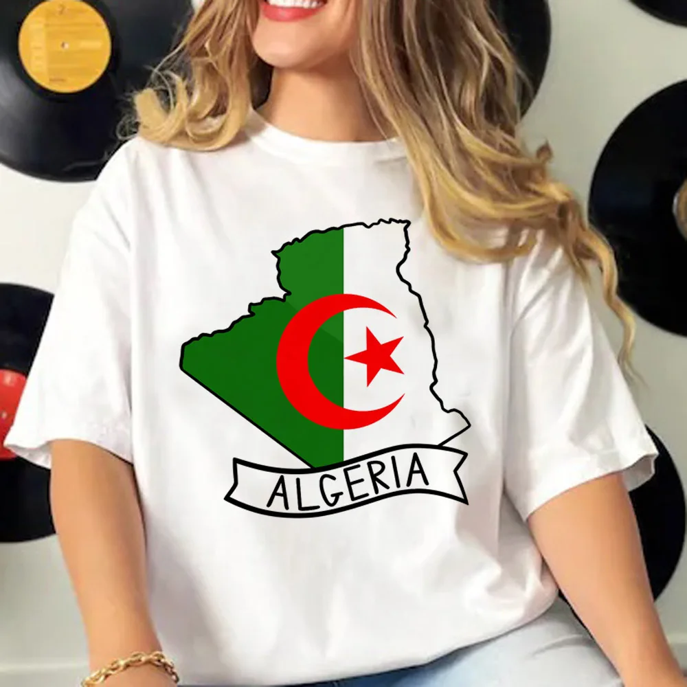 Algeria Tee women streetwear comfortable top girl harajuku clothes