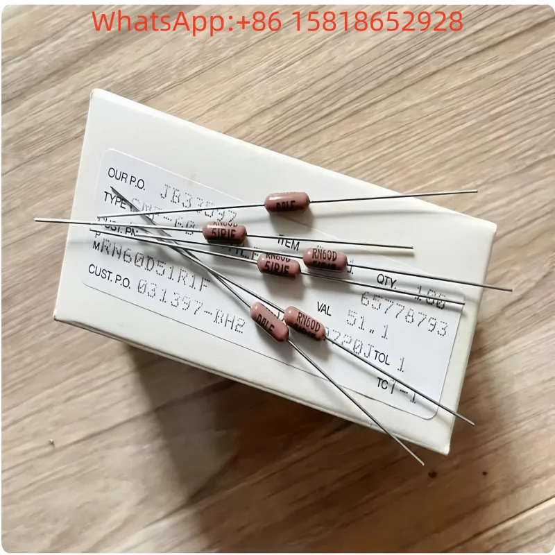 

10 шт. VISHAY-DALE 51.1R 51R1 RN60C 0,5 Вт 1/2 Вт медные немагнитные металлопленочные резисторы с выводами из меди